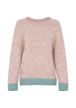 Fuza wool - Astra Sweater Round Neck - Dark Rose